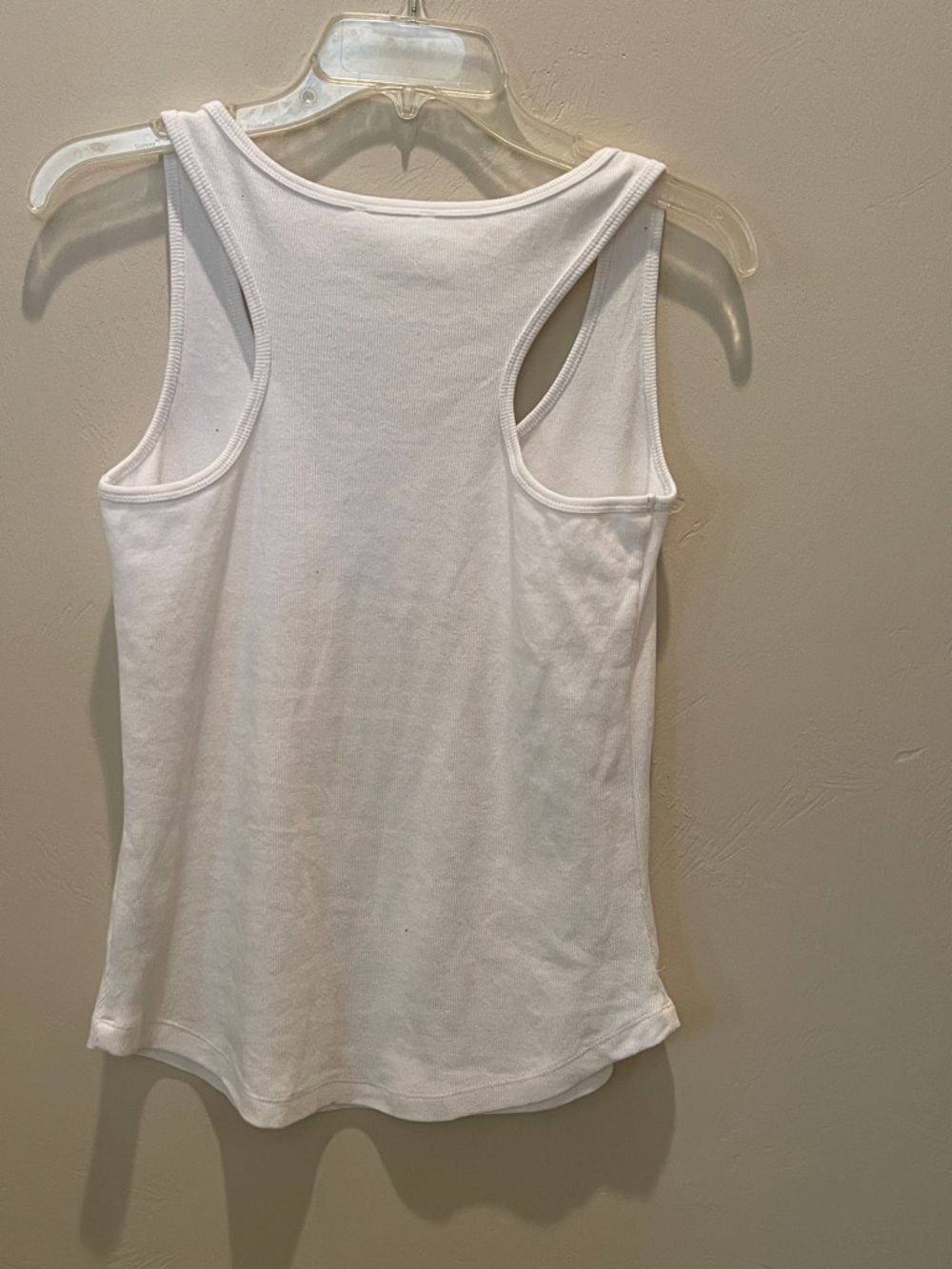 Haven White Ribbed Racer Back Tank Top - Picture 2 of 4